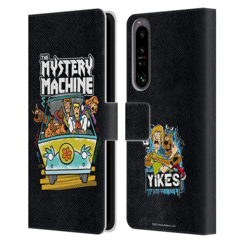 Scooby-Doo Mystery Inc. Grunge Mystery Machine Leather Book Wallet Case Cover For Sony Xperia 1 IV