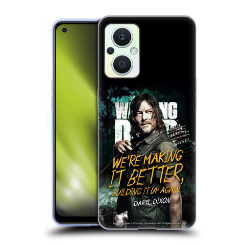 AMC The Walking Dead Season 9 Quotes Daryl Soft Gel Case for OPPO Reno8 Lite