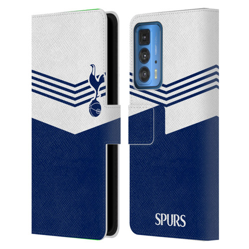 Tottenham Hotspur F.C. Badge 1978 Stripes Leather Book Wallet Case Cover For Motorola Edge (2022)