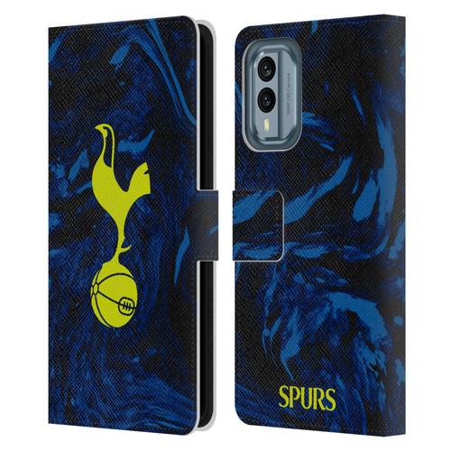 Tottenham Hotspur F.C. 2021/22 Badge Kit Away Leather Book Wallet Case Cover For Nokia X30