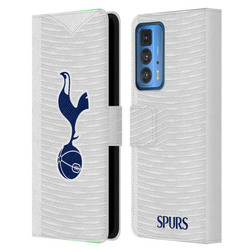Tottenham Hotspur F.C. 2021/22 Badge Kit Home Leather Book Wallet Case Cover For Motorola Edge (2022)