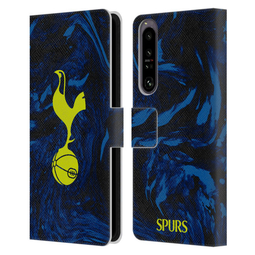 Tottenham Hotspur F.C. 2021/22 Badge Kit Away Leather Book Wallet Case Cover For Sony Xperia 1 IV