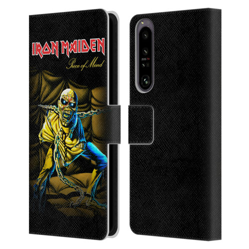 Iron Maiden Album Covers Piece Of Mind Leather Book Wallet Case Cover For Sony Xperia 1 IV