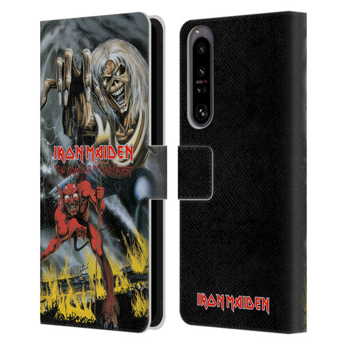 Iron Maiden Graphics The Number Of The Beast Leather Book Wallet Case Cover For Sony Xperia 1 IV