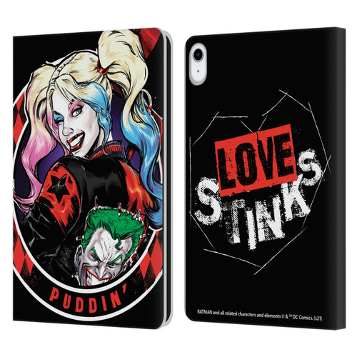 Batman DC Comics Harley Quinn Graphics Puddin Leather Book Wallet Case Cover For Apple iPad 10.9 (2022)