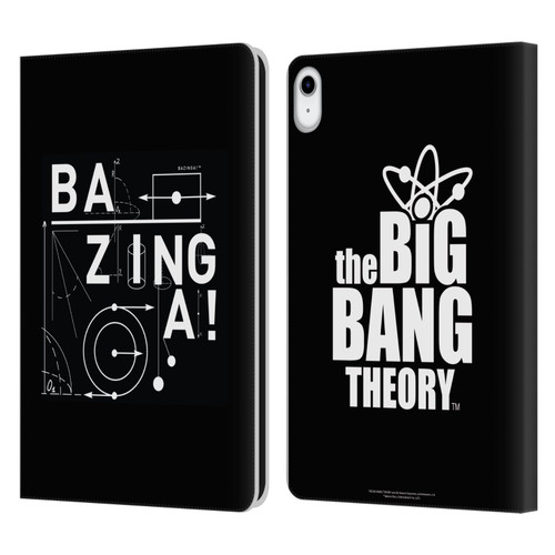 The Big Bang Theory Bazinga Physics Leather Book Wallet Case Cover For Apple iPad 10.9 (2022)