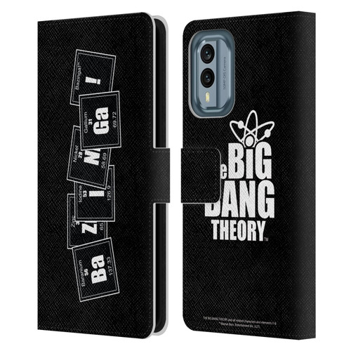 The Big Bang Theory Bazinga Elements Leather Book Wallet Case Cover For Nokia X30