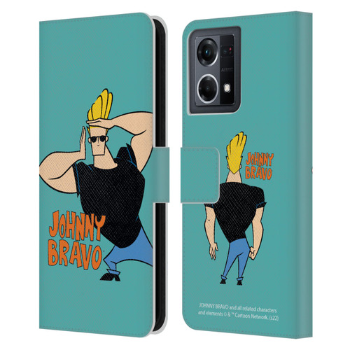 Johnny Bravo Graphics Character Leather Book Wallet Case Cover For OPPO Reno8 4G