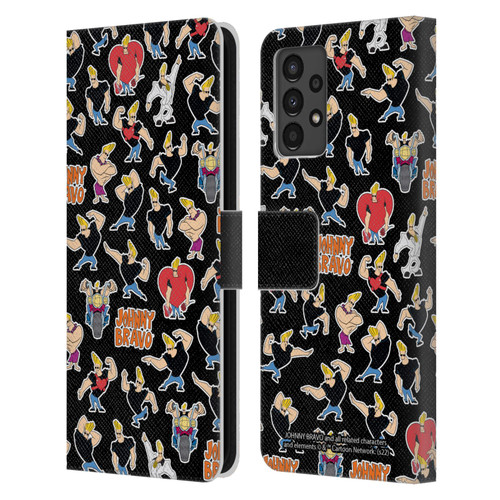 Johnny Bravo Graphics Pattern Leather Book Wallet Case Cover For Samsung Galaxy A13 (2022)
