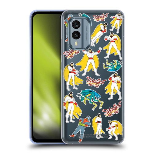 Space Ghost Coast to Coast Graphics Icons Soft Gel Case for Nokia X30
