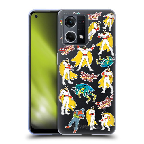 Space Ghost Coast to Coast Graphics Icons Soft Gel Case for OPPO Reno8 4G