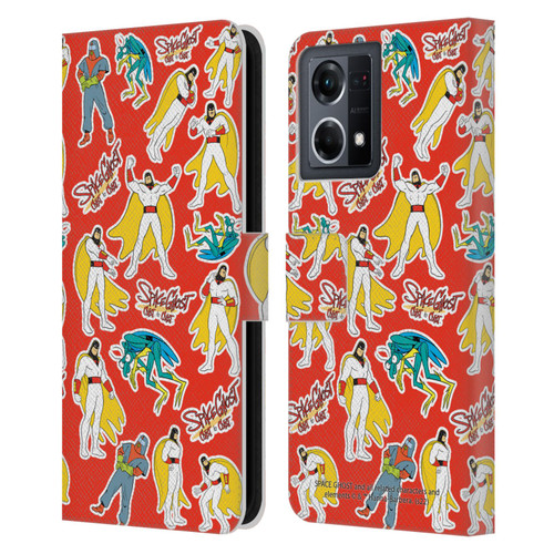 Space Ghost Coast to Coast Graphics Icons Leather Book Wallet Case Cover For OPPO Reno8 4G
