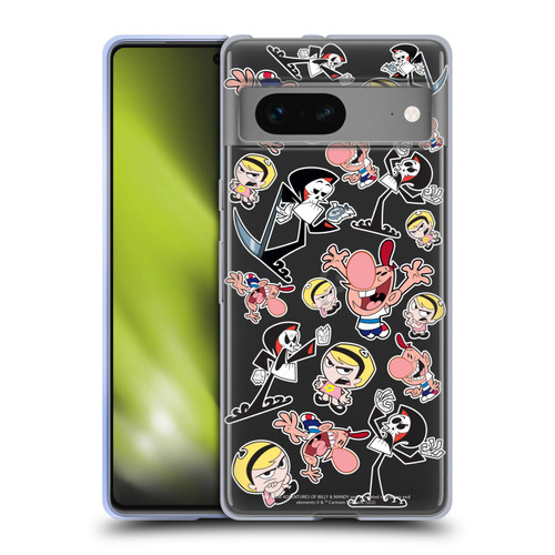 The Grim Adventures of Billy & Mandy Graphics Icons Soft Gel Case for Google Pixel 7