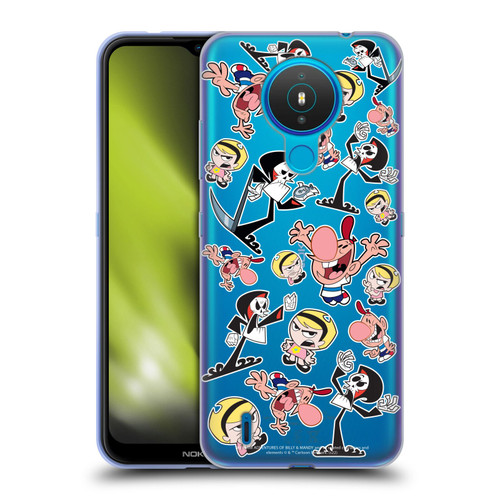 The Grim Adventures of Billy & Mandy Graphics Icons Soft Gel Case for Nokia 1.4