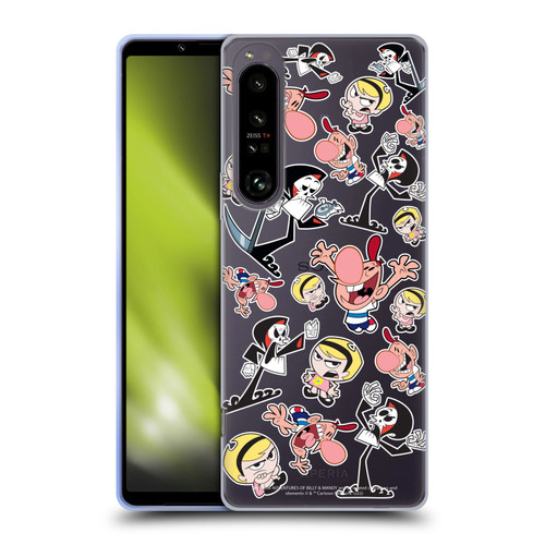 The Grim Adventures of Billy & Mandy Graphics Icons Soft Gel Case for Sony Xperia 1 IV