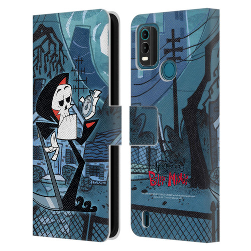The Grim Adventures of Billy & Mandy Graphics Grim Leather Book Wallet Case Cover For Nokia G11 Plus
