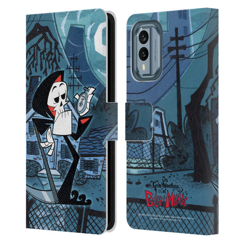 The Grim Adventures of Billy & Mandy Graphics Grim Leather Book Wallet Case Cover For Nokia X30