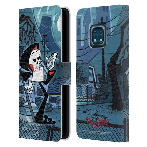 The Grim Adventures of Billy & Mandy Graphics Grim Leather Book Wallet Case Cover For Nokia XR20