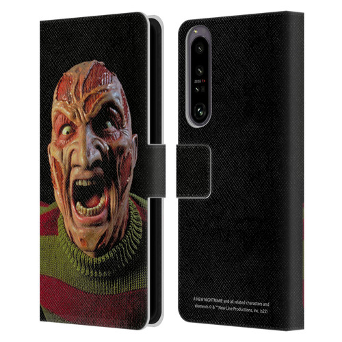 A Nightmare On Elm Street: New Nightmare Graphics Freddy Leather Book Wallet Case Cover For Sony Xperia 1 IV