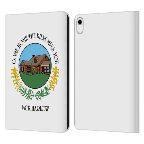 Jack Harlow Graphics Come Home Badge Leather Book Wallet Case Cover For Apple iPad 10.9 2022/2025