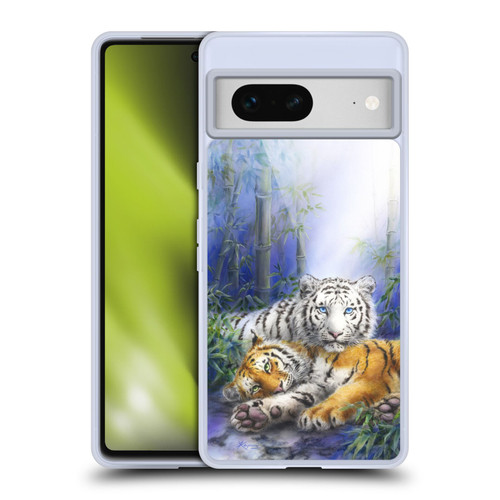 Kayomi Harai Animals And Fantasy Asian Tiger Couple Soft Gel Case for Google Pixel 7