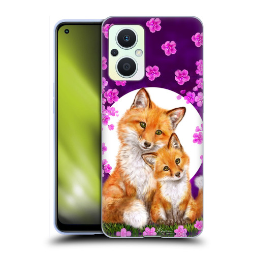 Kayomi Harai Animals And Fantasy Mother & Baby Fox Soft Gel Case for OPPO Reno8 Lite