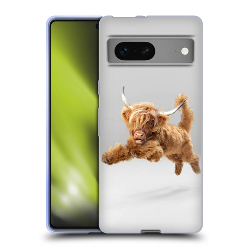 Pixelmated Animals Surreal Pets Highland Pup Soft Gel Case for Google Pixel 7