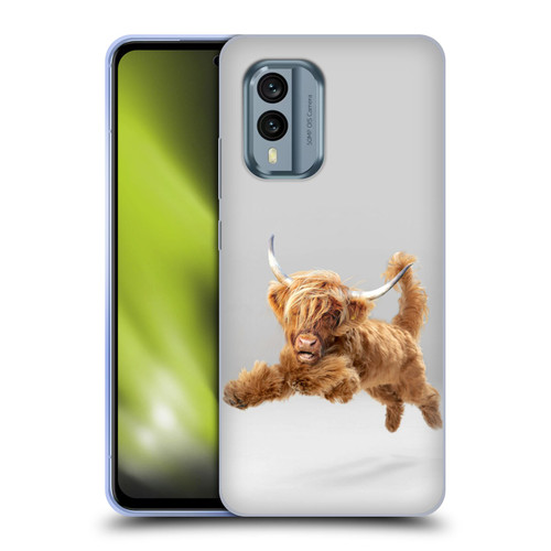 Pixelmated Animals Surreal Pets Highland Pup Soft Gel Case for Nokia X30