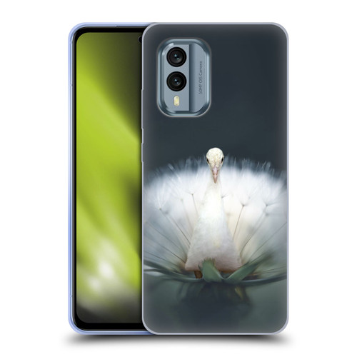 Pixelmated Animals Surreal Pets Peacock Wish Soft Gel Case for Nokia X30