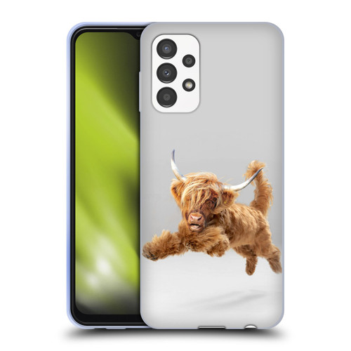 Pixelmated Animals Surreal Pets Highland Pup Soft Gel Case for Samsung Galaxy A13 (2022)