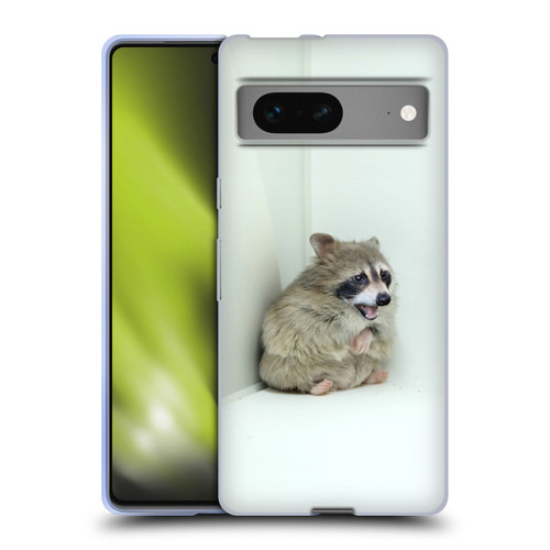 Pixelmated Animals Surreal Wildlife Hamster Raccoon Soft Gel Case for Google Pixel 7