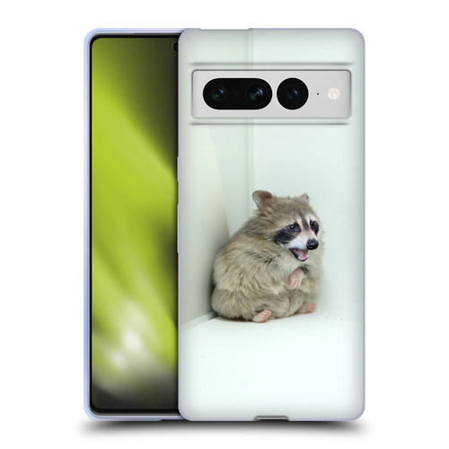 Pixelmated Animals Surreal Wildlife Hamster Raccoon Soft Gel Case for Google Pixel 7 Pro