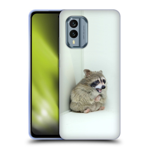 Pixelmated Animals Surreal Wildlife Hamster Raccoon Soft Gel Case for Nokia X30