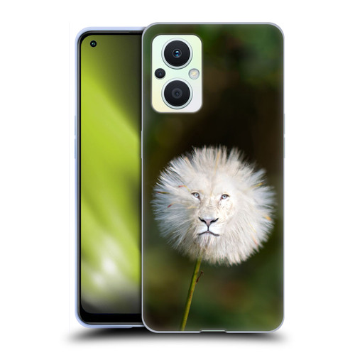 Pixelmated Animals Surreal Wildlife Dandelion Soft Gel Case for OPPO Reno8 Lite