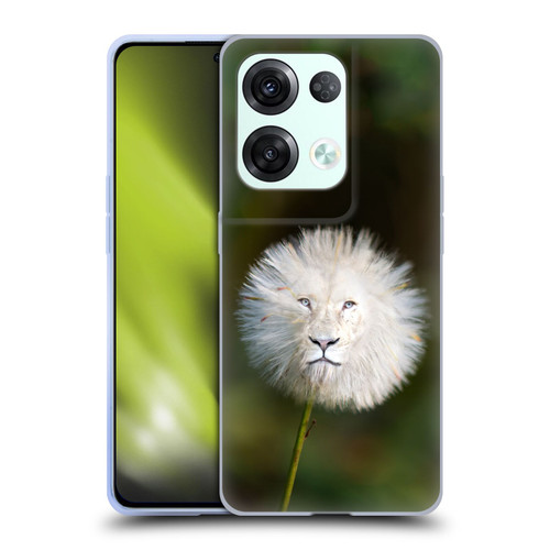 Pixelmated Animals Surreal Wildlife Dandelion Soft Gel Case for OPPO Reno8 Pro