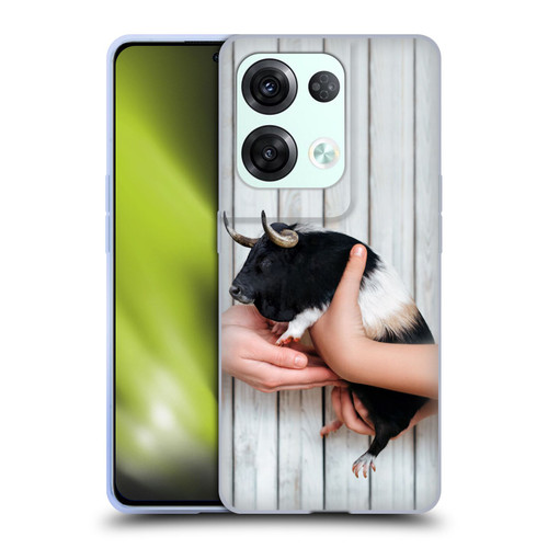 Pixelmated Animals Surreal Wildlife Guinea Bull Soft Gel Case for OPPO Reno8 Pro