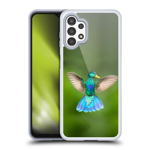 Pixelmated Animals Surreal Wildlife Quaking Bird Soft Gel Case for Samsung Galaxy A13 (2022)