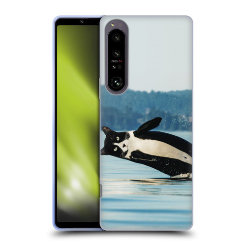 Pixelmated Animals Surreal Wildlife Orcat Soft Gel Case for Sony Xperia 1 IV
