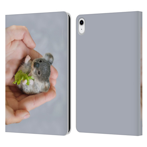 Pixelmated Animals Surreal Pets Baby Koala Leather Book Wallet Case Cover For Apple iPad 10.9 2022/2025