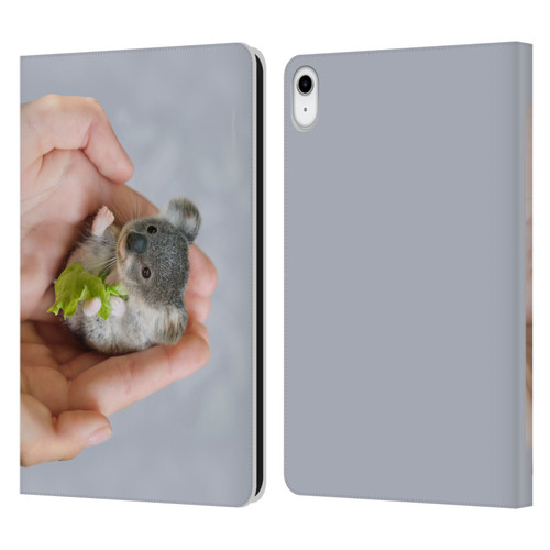 Pixelmated Animals Surreal Pets Baby Koala Leather Book Wallet Case Cover For Apple iPad 10.9 (2022)