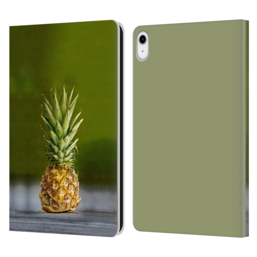 Pixelmated Animals Surreal Pets Pineapple Turtle Leather Book Wallet Case Cover For Apple iPad 10.9 2022/2025