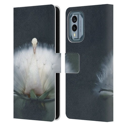 Pixelmated Animals Surreal Pets Peacock Wish Leather Book Wallet Case Cover For Nokia X30