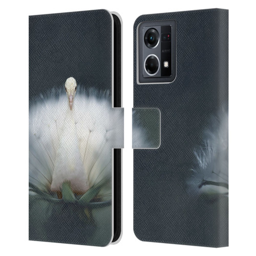 Pixelmated Animals Surreal Pets Peacock Wish Leather Book Wallet Case Cover For OPPO Reno8 4G