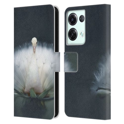 Pixelmated Animals Surreal Pets Peacock Wish Leather Book Wallet Case Cover For OPPO Reno8 Pro