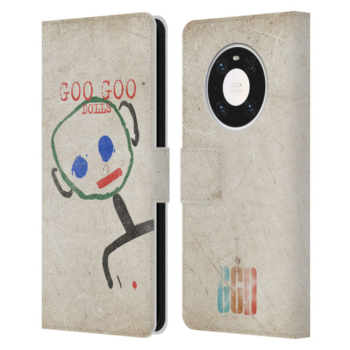 Goo Goo Dolls Graphics Throwback Super Star Guy Leather Book Wallet Case Cover For Huawei Mate 40 Pro 5G