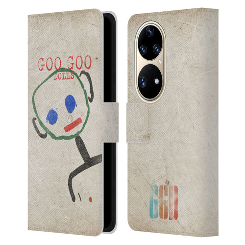 Goo Goo Dolls Graphics Throwback Super Star Guy Leather Book Wallet Case Cover For Huawei P50 Pro