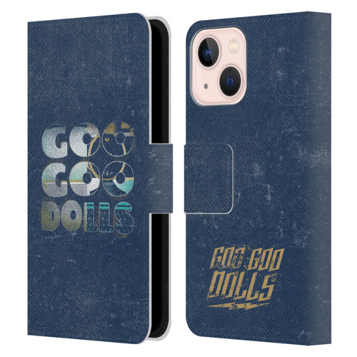 Goo Goo Dolls Graphics Rarities Bold Letters Leather Book Wallet Case Cover For Apple iPhone 13 Mini