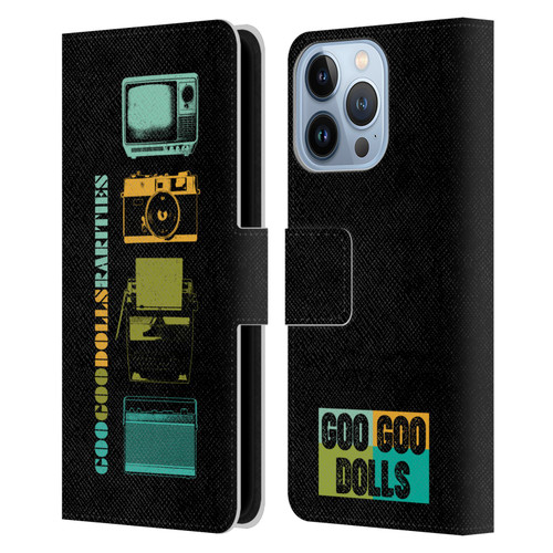 Goo Goo Dolls Graphics Rarities Vintage Leather Book Wallet Case Cover For Apple iPhone 13 Pro