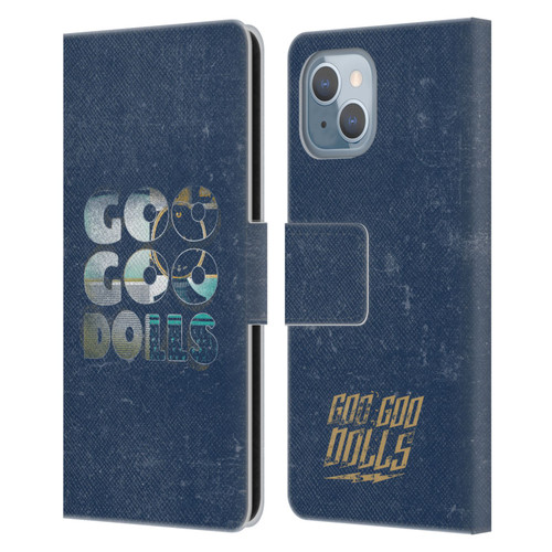 Goo Goo Dolls Graphics Rarities Bold Letters Leather Book Wallet Case Cover For Apple iPhone 14
