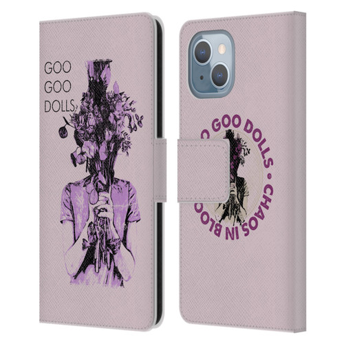 Goo Goo Dolls Graphics Chaos In Bloom Leather Book Wallet Case Cover For Apple iPhone 14